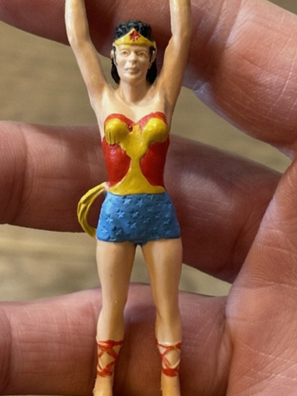 Justice League Of America WONDER WOMAN DC Comics 3 1/2” Figure Ideal 1966 NM
